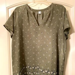 Old Navy Sage Green Top